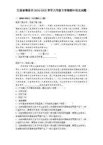 江西省南昌市2024-2025学年八年级下学期期中语文试题（含答案）