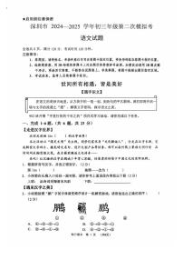 2025年5月深圳市高级中学初三二模语文试卷（含答案）