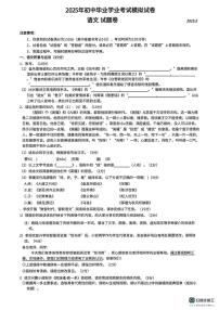 2025年安徽省合肥市新站区中考二模语文试卷（中考模拟）