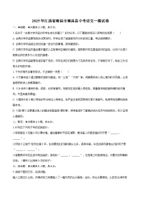 2025年江西省南昌市南昌县中考语文一模试卷(含详细答案解析)