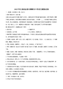 2025年江西省宜春市樟树市中考语文模拟试卷(含详细答案解析)