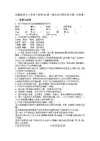 人教部编版（2024）八年级下册一滴水经过丽江精品练习