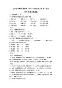 辽宁省铁岭市开原市2023-2024学年八年级下学期期中考试语文试题（解析版）