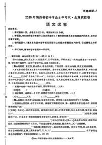 2025年陕西省榆林市横山区校联考中考模拟语文试卷