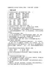 初中语文人教部编版（2024）七年级下册（2024）台阶精品练习
