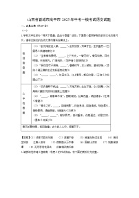 山西省晋城市高平市2025年中考一模考试语文试题（解析版）