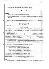 2025年河南省驻马店市遂平县遂平一中，二中三模语文试题（中考模拟）