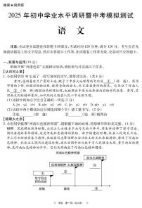 2025年河南省鹤壁市中考一模语文试题