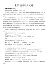 2025年黑龙江省绥化市肇东市西南片十校联考中考三模语文试题（中考模拟）