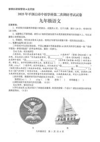 2025年河南省平顶山市中考二模语文试题（中考模拟 ）