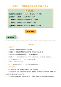 2025年中考语文专项复习讲义专题11 《骆驼祥子》《海底两万里》(8份思维导图+2部名著梳理+5点阅读技巧+5点复习方法)(解析版)