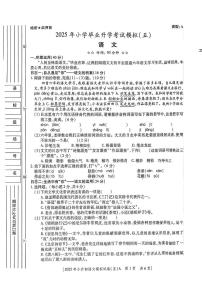陕西省咸阳市永寿县监军镇永安完小2024-2025学年六年级下学期第五次模考语文试题（中考模拟）