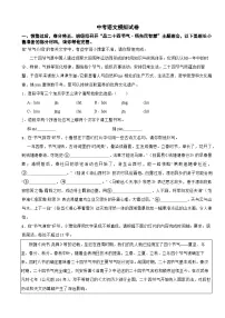 山东省东营市2025年中考语文模拟试卷及答案