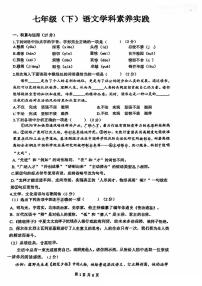辽宁省沈阳市第四十三中学2024-2025学年七年级下学期期中考试语文试题