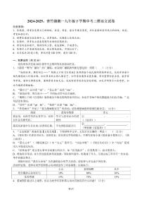 【语文】2024-2025：青竹湖湘一九年级下学期中考三模语文试卷