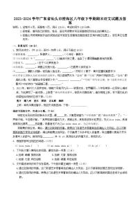 2023-2024学年广东省汕头市澄海区八年级下学期期末语文试题及答案