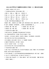 2024-2025学年辽宁省朝阳市北票市八年级（上）期末语文试卷（含详细答案解析）