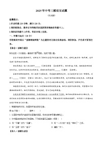 2025年湖南省永州市宁远县中考三模语文试题