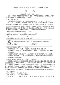 广西壮族自治区崇左市宁明县2024-2025学年七年级下学期6月期末语文试题