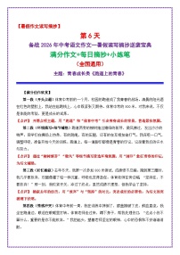 6.第6天主题：青春成长类《跑道上的青春》学案）-备战2026年中考语文作文常见十大母题写作技巧与策略（全国通用）