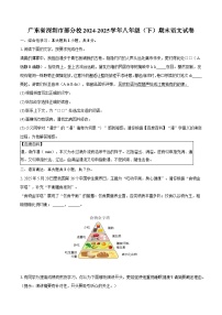 广东省深圳市部分校2024-2025学年八年级（下）期末语文试卷
