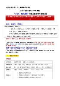 2025·四川绵阳·中考真题“小与大：微光成炬”审题立意指导与拓展训练-2025年中考语文作文真题解析与导写和范文