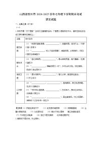 【语文】山西省忻州市2024-2025学年七年级下学期期末考试试题（解析版）