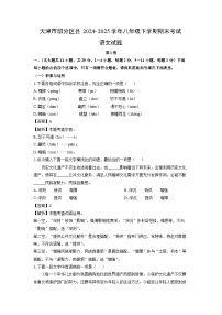 【语文】天津市部分区县2024-2025学年八年级下学期期末考试试题（解析版）