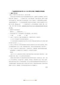 2024～2025学年广东省深圳市红桂中学九年级上语文开学试卷
