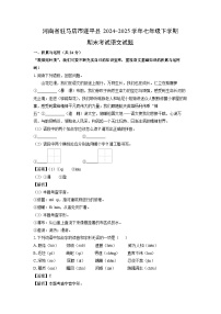 河南省驻马店市遂平县2024-2025学年七年级下学期期末考试语文试卷（解析版）
