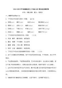 2024-2025学年部编版语文八年级上册 期末综合测试卷（二）