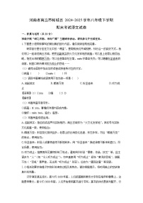 河南省商丘市柘城县2024-2025学年八年级下学期期末考试语文试题（解析版）