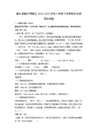 湖北省随州市随县2024-2025学年八年级下学期期末考试语文试题（解析版）