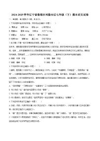 2024-2025学年辽宁省盘锦市兴隆台区七年级（下）期末语文试卷（含详细答案解解析）