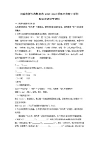 河南省新乡市辉县市2024-2025学年八年级下学期期末考试语文试卷（解析版）