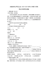 河南省周口市沈丘县2024-2025学年八年级下学期期末考试语文试题（解析版）