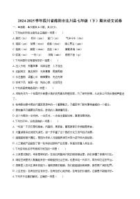 2024-2025学年四川省绵阳市北川县七年级（下）期末语文试卷（含详细答案解析）