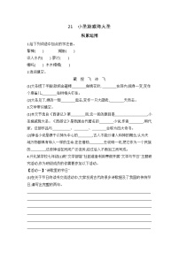 初中人教部编版（2024）小圣施威降大圣/吴承恩练习题