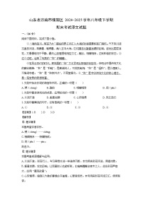 山东省济南市槐荫区2024-2025学年八年级下学期期末考试语文试卷（解析版）