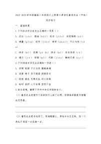 初中语文人教部编版（2024）八年级上册（2024）8 回忆鲁迅先生(节选)/萧红测试题