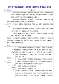 2026年中考语文专题复习：托物言志（咏物抒怀）诗 知识点+练习题（含答案）