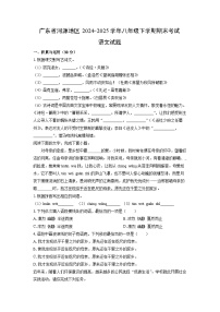 广东省河源地区2024-2025学年八年级下学期期末考试语文试卷（学生版）
