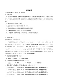 广东省湛江市雷州市2026届九年级上学期9月月考语文试题（含答案）