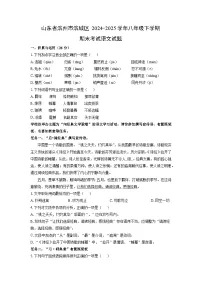 山东省滨州市滨城区2024-2025学年八年级下学期期末考试语文试题（学生版）