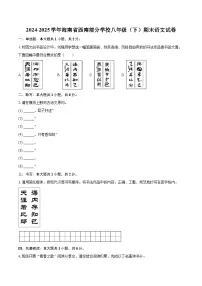 2024-2025学年海南省西南部分学校八年级（下）期末语文试卷(含详细答案解析)