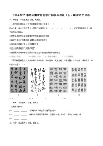 2024-2025学年云南省昆明市石林县八年级（下）期末语文试卷(含详细答案解析)