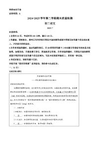 精品解析：广东省深圳市罗湖区2024-2025学年八年级下学期期末语文试题 练习 含答案