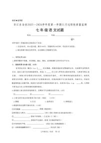 贵州省铜仁市印江土家族苗族自治县2025-2026学年七年级上学期11月期中语文试题