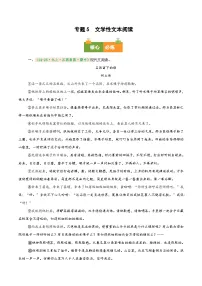 专题5 文学类文本阅读（期中真题汇编，江西专用）九年级语文上学期（原卷版+解析版）