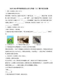 2025-2026学年吉林省白山市九年级（上）期中语文试卷-自定义类型